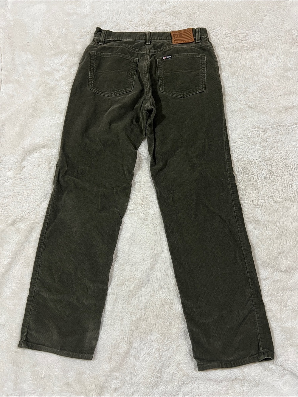 Polo Jeans Ralph Lauren Womens Size 8 Green Corduroy Saturday Jeans Pants